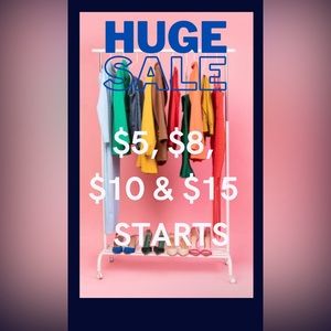 Closet clear out $5 -$15 starts